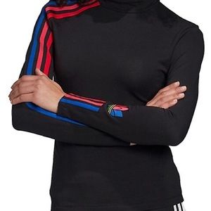 Adidas Mock Neck Fitted Long Sleeve (S)